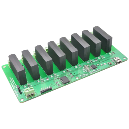 8 Channel USB Solid State Relay Module (SSR80001-DC)